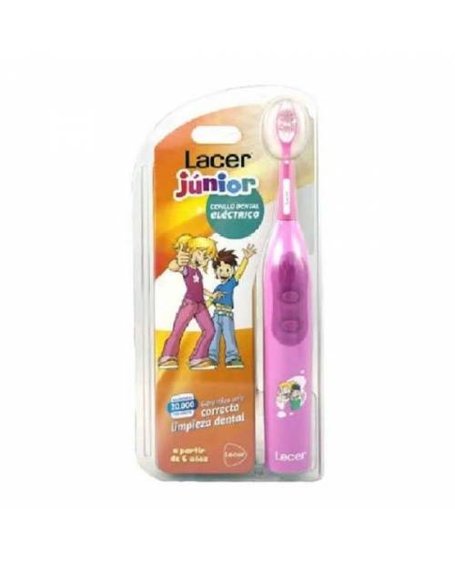Lacer Junior Cepillo Dental Eléctrico Recargable Rosa